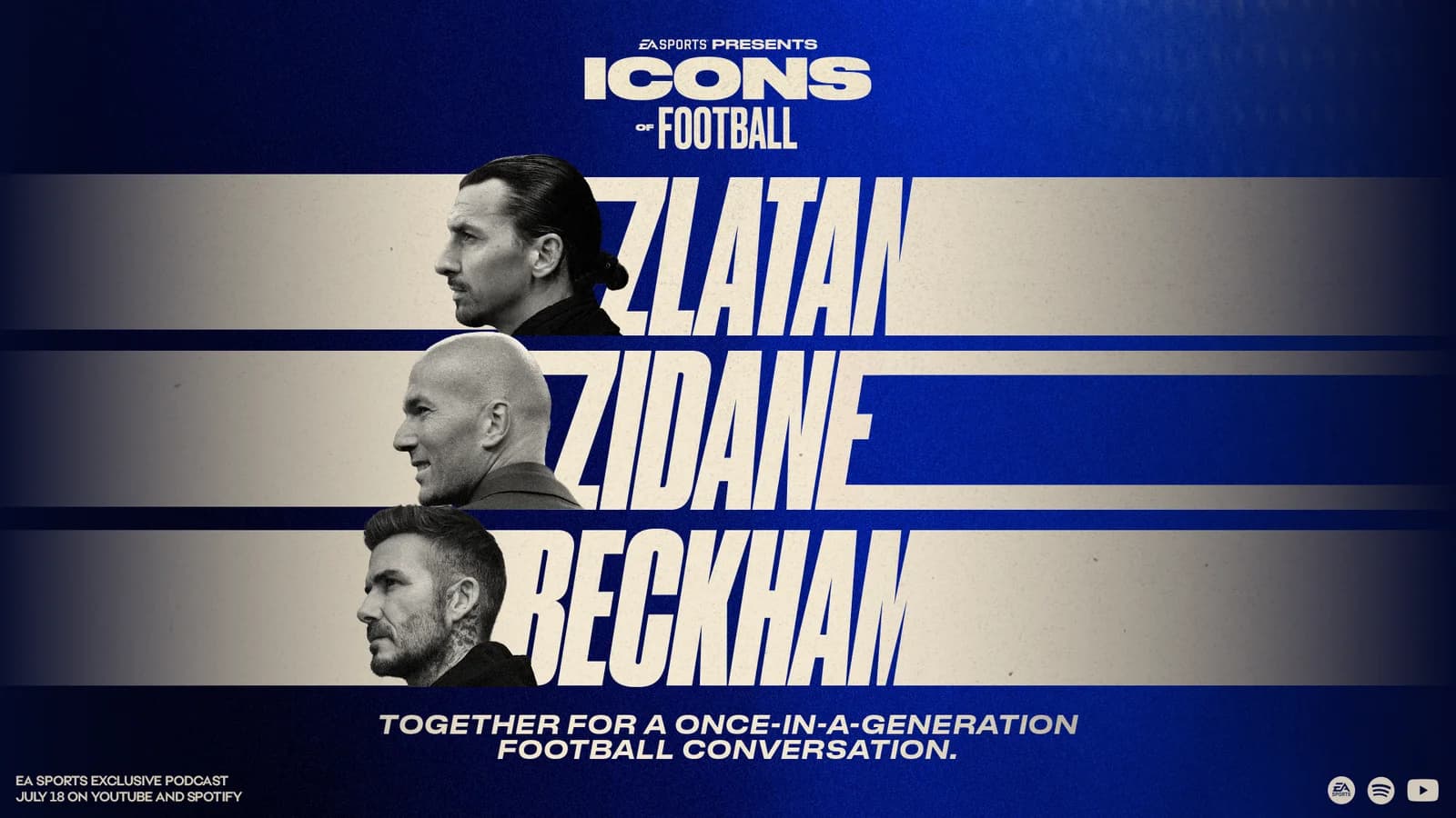 EA SPORTS reúne a tres leyendas del fútbol en el programa Icons of Football
